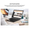 “Blackview K1 Bluetooth klaviatūra, belaidė, itin plona, 10 colių – 280 mAh baterija, Bluetooth 3.0, suderinama su Windows / Android / iOS, juoda pilka”