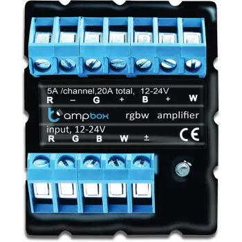 BLEBOX ampbox išmanusis LED valdiklis 4 kanalų Wi-Fi RGBW CCT 12-24V DC