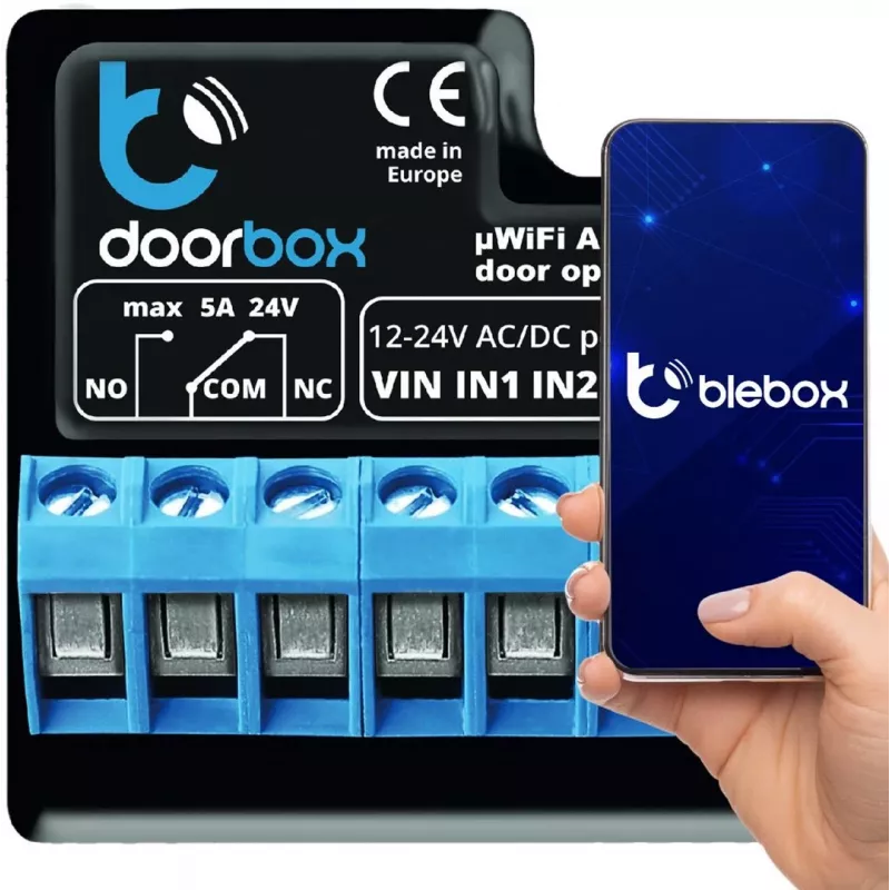 BLEBOX DoorBox – vartų ir durų valdiklis