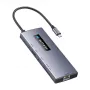 BlitzWolf BW-NEW TH8 10-in-1 USB-C Hub Adapter su 4K HDMI, 3x USB 3.0, 2x USB 2.0, Gigabit Ethernet, 100W PD, SD/TF kortelių skaitytuvu, Space Gray