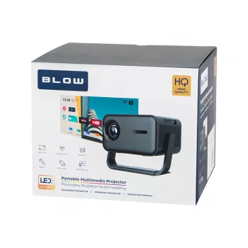 BLOW AndroidTV FullHD MaxView nešiojamasis projektorius juodos spalvos