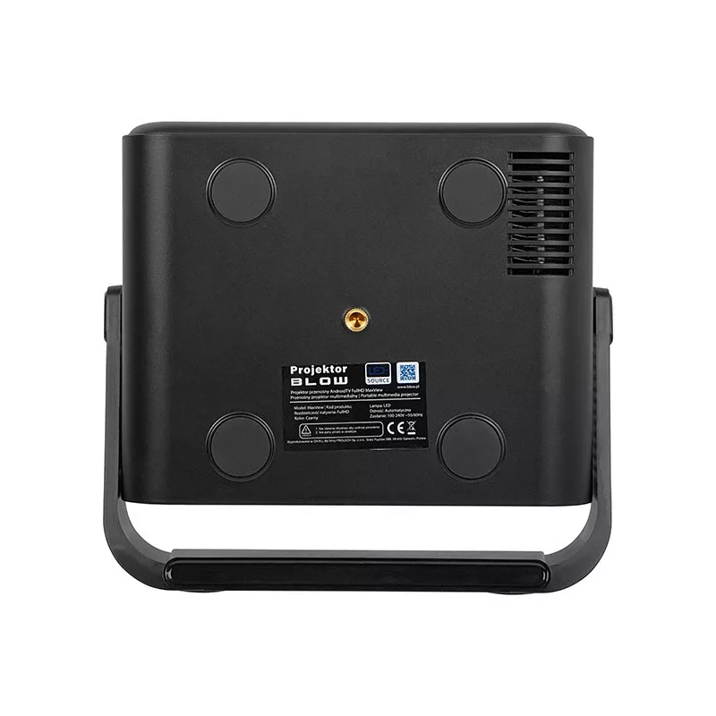 BLOW AndroidTV FullHD MaxView nešiojamasis projektorius juodos spalvos