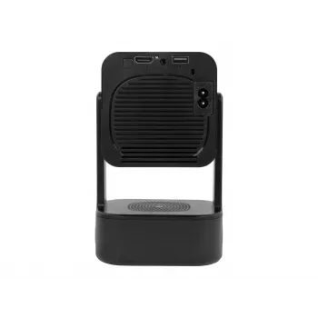 BLOW nešiojamas projektorius Android TV HD kino garsas su juodu dėklu