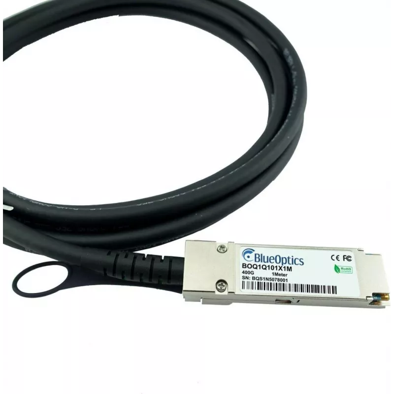 BLUELAN 400G QSFP112 tiesioginio prijungimo varinis kabelis, 1m, suderinamas su Supermicro CBL-NTWK-0912-QSFP-1 CBL-NTWK-0912-QSFP-1-BL