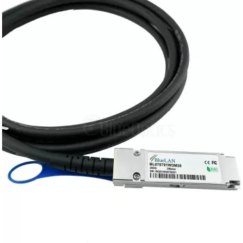 BlueLAN BL070701W1M30 QSFP56 Direct Attach Cable, 200GBASE-CR4, 30AWG, 1 Meter, Compatible with NVIDIA 980-9I65T-00J003
