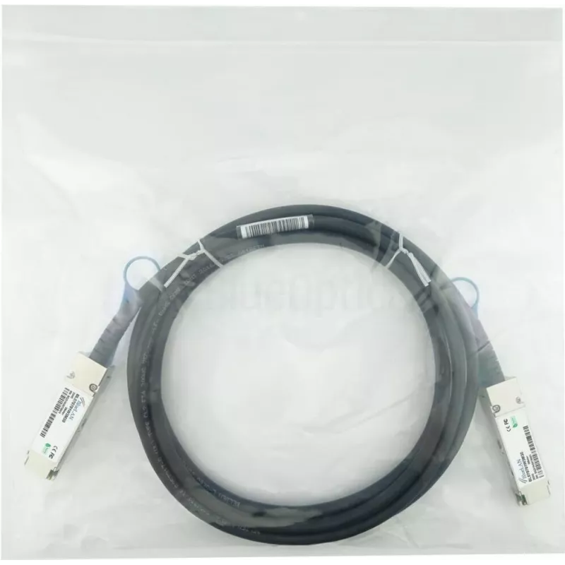 BLUELAN BlueOptics BL070701W3M30-BL InfiniBand HDR QSFP56 DAC kabelis 3m oranžinis