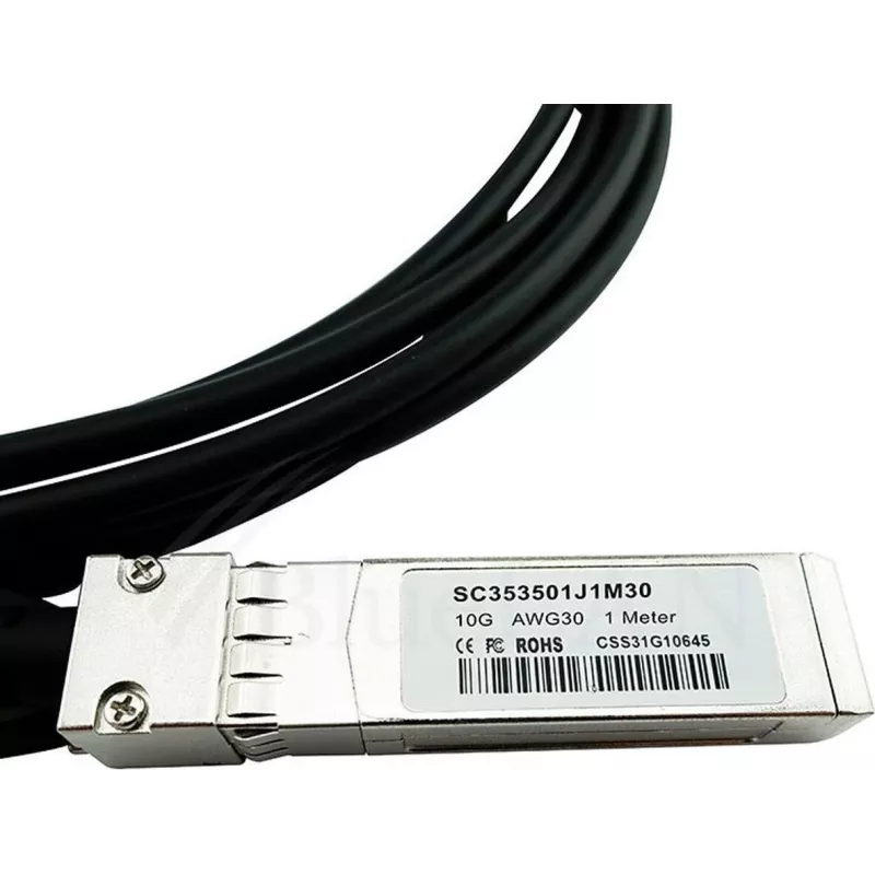 BlueOptics MergeOptics 10119467-3030LF suderinamas BlueLAN 10GBASE-CR pasyvus SFP+ į SFP+ tiesioginio prijungimo kabelis, 3m, AWG30