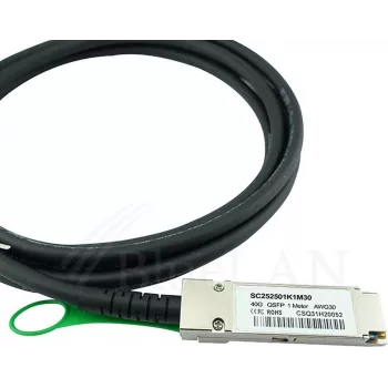 BlueOptics QSFP-H40G-CU5M Compatible Cisco 40G QSFP Direct Attach Copper Cable, 5m, 28AWG