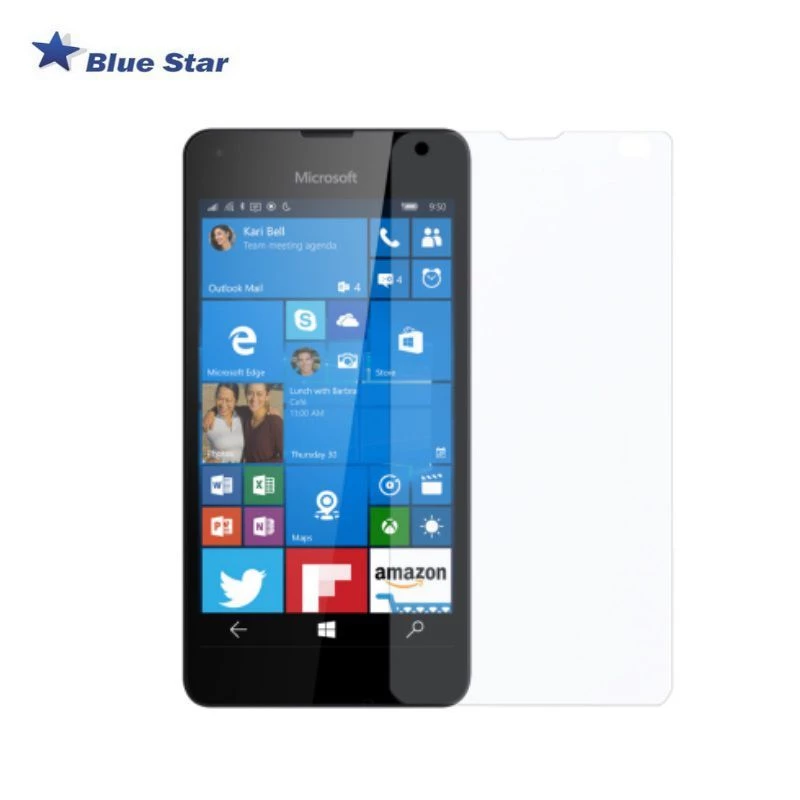 BlueStar grūdinto stiklo ekrano apsauga, skirta Microsoft Lumia 550 (1 vnt., permatoma)