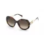 BLUMARINE moteriški akiniai nuo saulės SBM892-550AHL drugelio formos Havana rudi gradientiniai 55mm