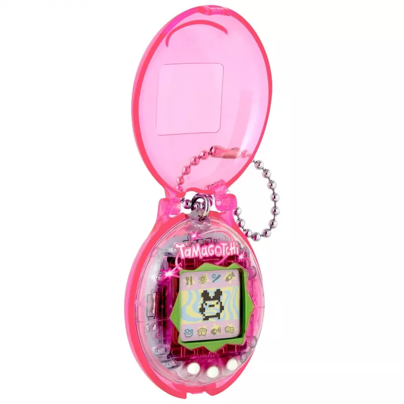 BND Tamagotchi Original Virtual Pet su apsauginiu dėklu - rožinė