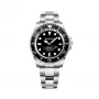BOBROFF MAN BF0001J1 Analoginis kvarcinis laikrodis 44mm juodas ciferblatas odinis dirželis