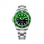 BOBROFF MAN BF0002ibv Analoginis kvarcinis laikrodis 42mm juodas ciferblatas odinis dirželis