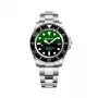 BOBROFF MAN BF0002J1 Analoginis kvarcinis laikrodis 44mm juodas ciferblatas natūrali oda