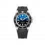 BOBROFF MAN BF0003-BFSTN Analoginis kvarcinis laikrodis 42mm mėlynu ciferblatu, rudu odiniu dirželiu