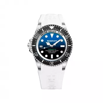 BOBROFF MAN BF0003i-BFSTB 42mm Vyriškas Kvarcinis Analoginis Laikrodis Nerūdijantis Plienas Juodas Ciferblatas Sidabrinė Apyrankė