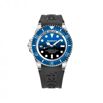 BOBROFF MAN BF0003ibaBFS 42mm analoginis kvarcinis laikrodis su juodu odiniu dirželiu