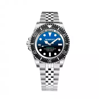 BOBROFF MAN BF0003iJ Analoginis kvarcinis laikrodis 42mm juoda oda