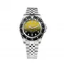 BOBROFF MAN BF0008-BFSTJ 44mm Quartz Analog Watch Stainless Steel Mesh Black Dial