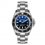 BOBROFF MAN BF003 Analoginis kvarcinis laikrodis 44mm juodas ciferblatas natūrali oda