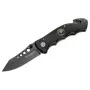 Boker Magnum USN Seals peilis 01MB856 fiksuotų ašmenų taktinis peilis, 440A nerūdijančio plieno clip point kombinuota briauna, G-10 rankena, Kydex makštis, juodas
