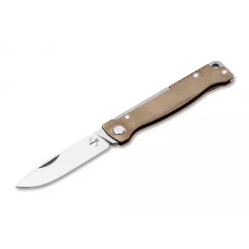 Boker Plus Atlas Brass Sulankstomas peilis D2 Blade Frame Lock EDC