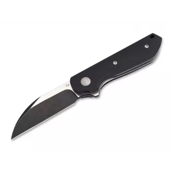 Böker Plus Corvus Nitro-V sulankstomas peilis, juoda G10 rankena, šlifuotas ašmenų paviršius