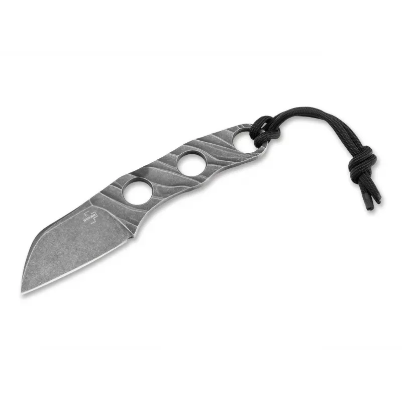 Boker Plus Kazhan Fixed Blade Knife, D2 Steel, G10 Handle, Black, Kydex Sheath