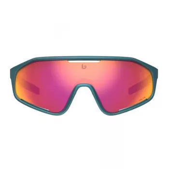 Bolle BS010009 Unisex Sportiniai Akiniai nuo Saulės - Juodas Nylon Rėmas, Pilki Polikarbonato Lęšiai, UV400 Apsauga