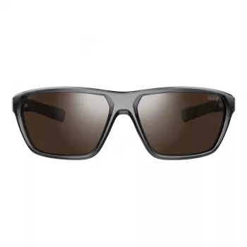 BOLLE BS045002-S Unisex Sportiniai Akiniai nuo Saulės - Matinio Juodo Rėmelio, Pilkų Lęšių, 63/15/130 mm