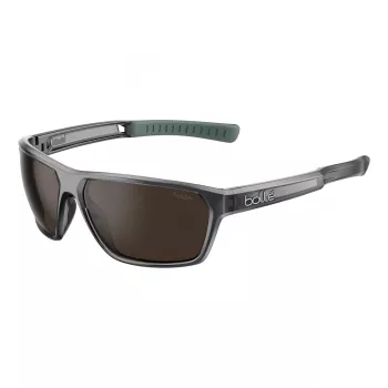 BOLLE BS045002-S Unisex Sportiniai Akiniai nuo Saulės - Matinio Juodo Rėmelio, Pilkų Lęšių, 63/15/130 mm