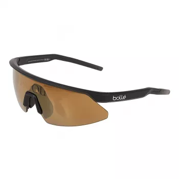 Bolle SP0080160999B Unisex Shield Akiniai su Volt+ Ruby Lęšiu, Matinio Juodo Rėmelio