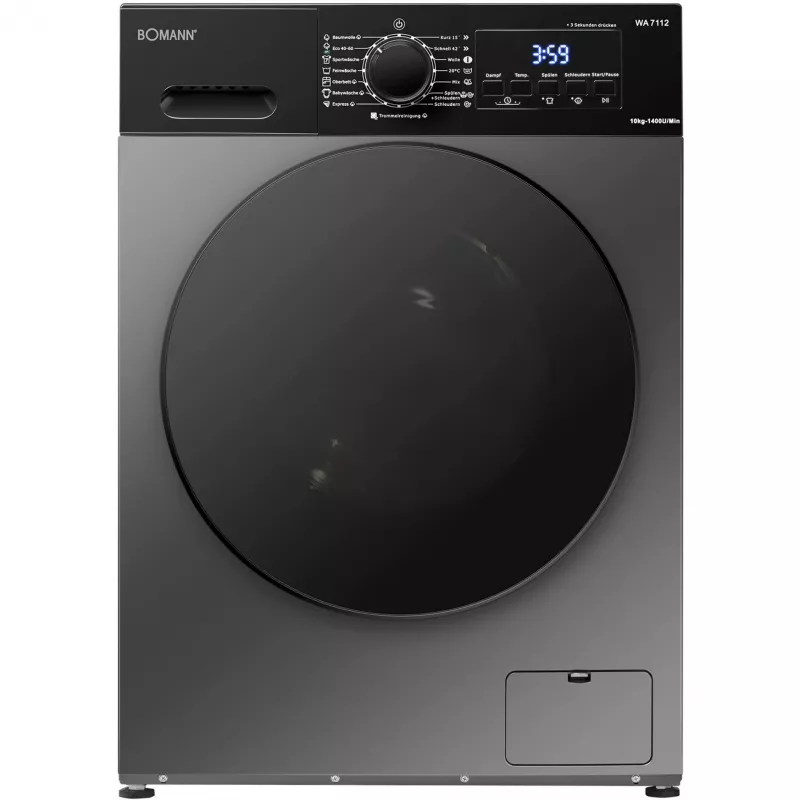 BOMANN WA 7112 Titan širdelės formos vaflinė, 800 W, titano/juodos spalvos
