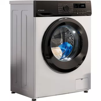 BOMANN WA 7162 Priekinio pakrovimo skalbimo mašina, 7 kg, 1400 aps./min., balta/juoda