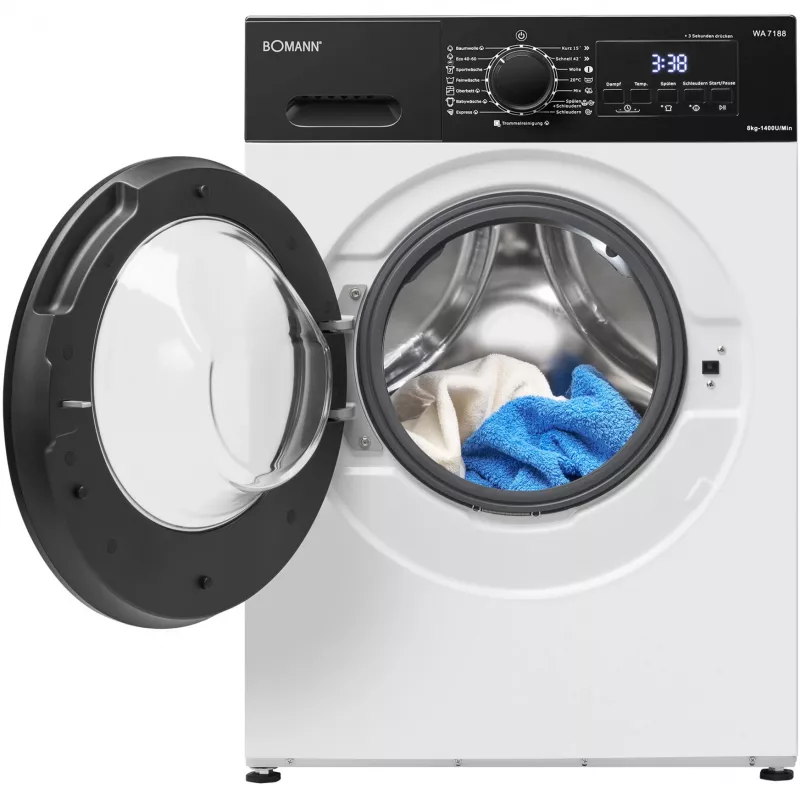 BOMANN WA 7188 širdelės formos vaflinė, 1300 W, balta/juoda