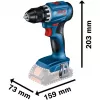 Bosch 18V Professional Set Rotary Hammer GBH 18V-22 + Drill Driver GSR 18V-45 - (mėlyna/juoda, 2x Li-Ion akumuliatorius 4.0Ah, gręžtuvinis plaktuko antgalis ir antgalių rinkinys, įrankių krepšys) (0615V0003D)