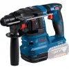 Bosch 18V Professional Set Rotary Hammer GBH 18V-22 + Drill Driver GSR 18V-45 - (mėlyna/juoda, 2x Li-Ion akumuliatorius 4.0Ah, gręžtuvinis plaktuko antgalis ir antgalių rinkinys, įrankių krepšys) (0615V0003D)