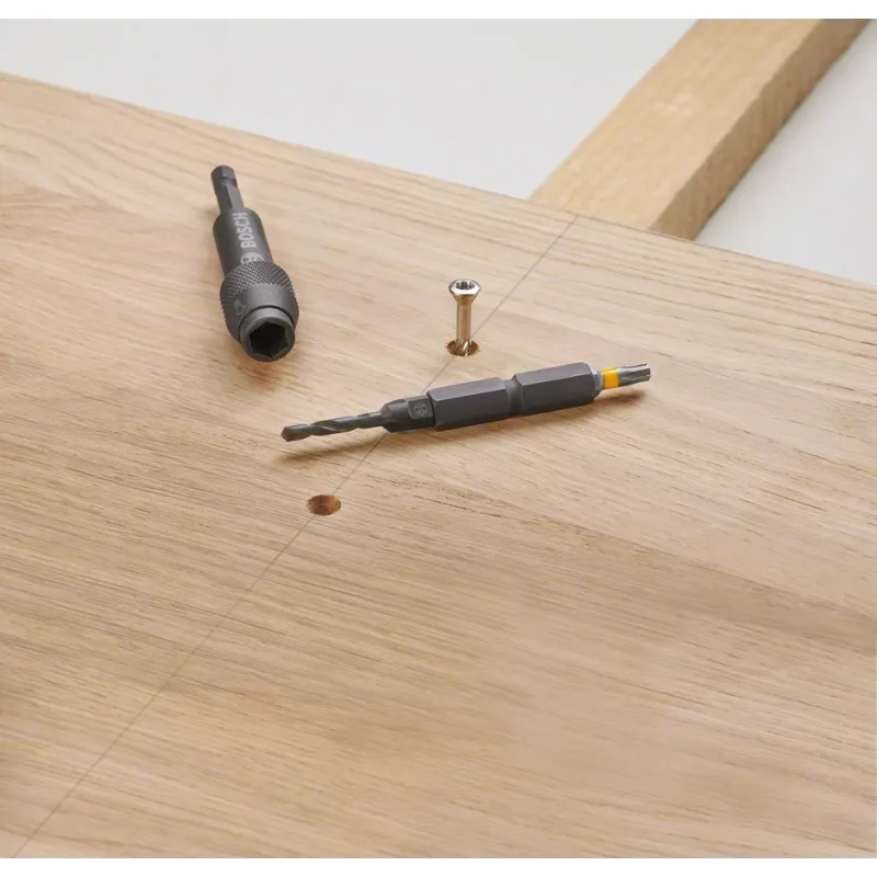 Bosch 2607002786 20 dalių atsuktuvų antgalių rinkinys su magnetiniu universaliu laikikliu, 25 mm S2 plieno antgaliai Phillips, Pozidriv, plyšiniams, Torx, Hex