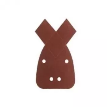 Bosch 2609256A71 Red Wood delta šlifavimo lapų rinkinys, 10 dalių, šiurkštumas K60/K80/K120, su Velcro tvirtinimu, skirtas daugiafunkciams šlifuokliams