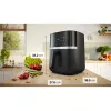 BOSCH Air Fryer MAF462B0 Series 4 (Juoda, 2050 W, Krepšelis 6.1 L)