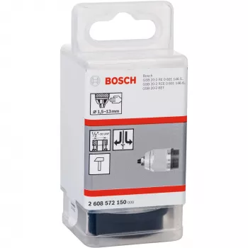 Bosch pagalbinė rankena GSB ir PSB smūginiams gręžtuvams, metalinė, ruda/chromas, 43 mm apkaba 2608572150