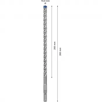 Bosch EXPERT SDS plus-7X grąžtų gręžtuvui rinkinys 10 mm, 30 vienetų, 265 mm ilgio 2608900188