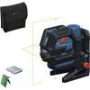 Bosch GCL 12V-50-22 CG Professional belaidis kombinacinis lazeris (mėlynas/juodas, žalios lazerio linijos ir svambalo taškai, su RM 20 besisukančiu laikikliu)