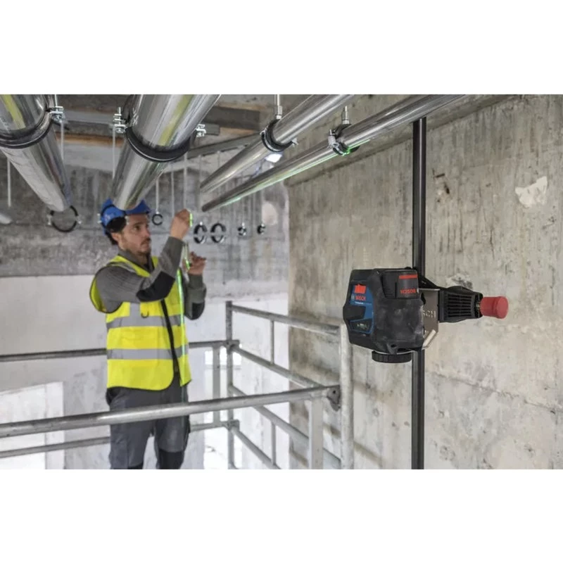 Bosch GCL 12V-50-22 CG Professional belaidis kombinacinis lazeris (mėlynas/juodas, žalios lazerio linijos ir svambalo taškai, su RM 20 besisukančiu laikikliu)