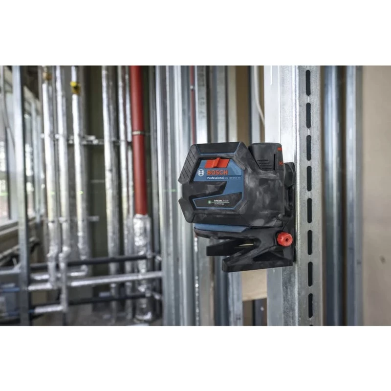 Bosch GCL 12V-50-22 CG Professional belaidis kombinacinis lazeris (mėlynas/juodas, žalios lazerio linijos ir svambalo taškai, su RM 20 besisukančiu laikikliu)