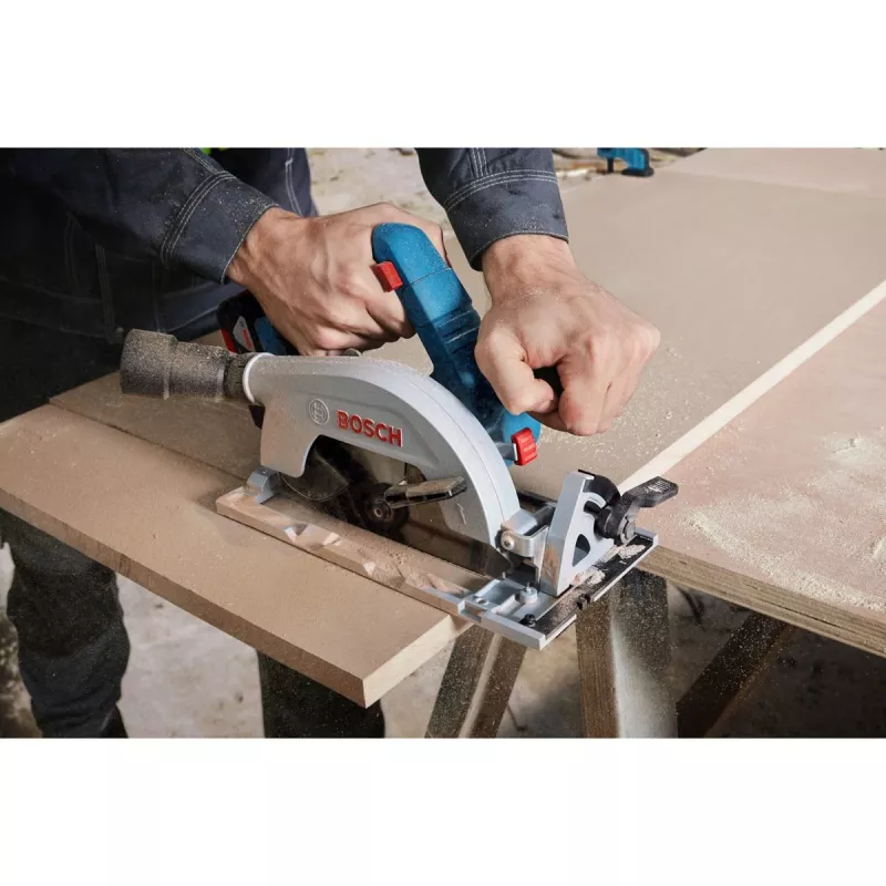 Bosch GKS 18V-57-2 Professional akumuliatorinis diskinis pjūklas Solo (diskas 165 mm, 18 V, bešepetėlinis, L-BOXX dėžėje)