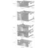Bosch GSN36VCCG Laisvai pastatomas vertikalus šaldiklis, NoFrost, 242 L, E energijos klasė, Inox-look