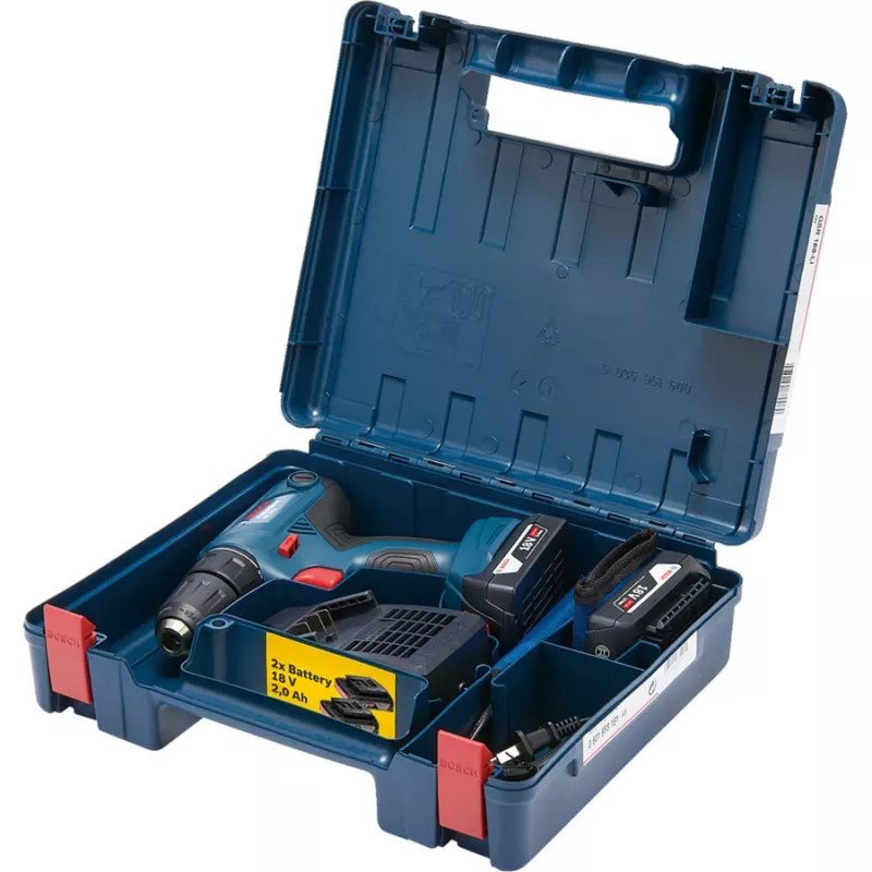 Bosch GSR 180 LI Professional belaidis gręžtuvas/suktuvas 18V 2x2.0Ah Li-Ion
