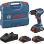 Bosch GSR 18V-45 Professional 18V belaidis gręžtuvas-suktuvas su 3x 2.0Ah Li-Ion baterijomis, 45 Nm bešepetėlinis, L-BOXX 102, įkroviklis 0615A5002N