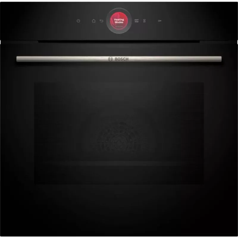 Bosch HBG7341B1 Series 8 Įmontuojama elektrinė orkaitė, 71L, pirolitinis savaiminis valymas, juoda, 60 cm